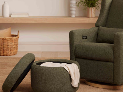 M22985OB,Babyletto,Enoki Storage Ottoman in Olive Boucle