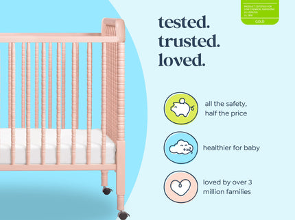 M7391BL,DaVinci,Jenny Lind Stationary Crib in Blush Pink Finish