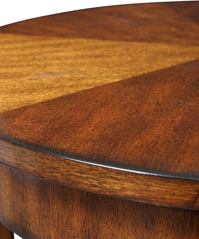 Uttermost Carmel Distressed Veneer Lamp Table