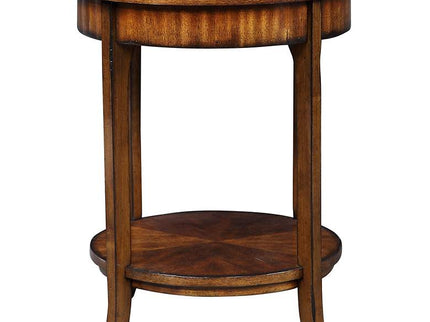 Uttermost Carmel Distressed Veneer Lamp Table