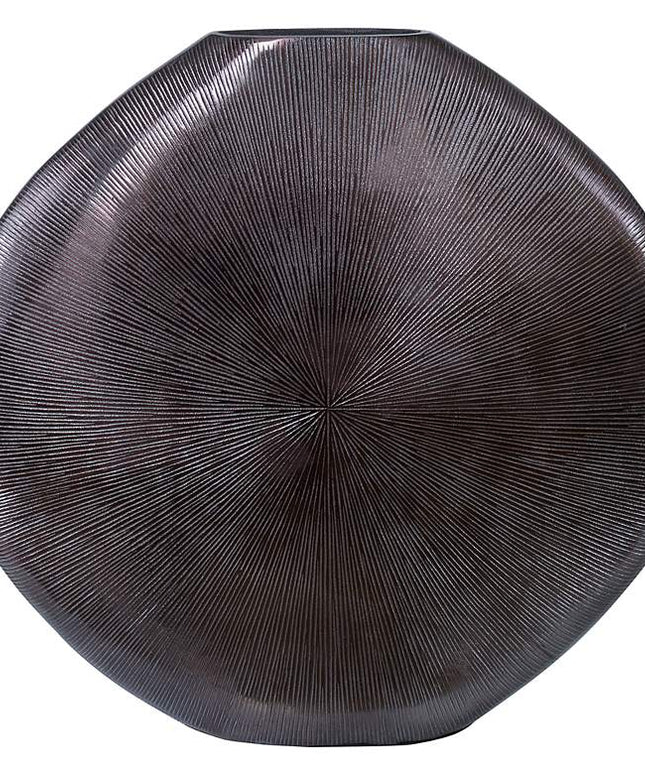 Uttermost Gretchen 23" Wide Black Nickel Metal Vase