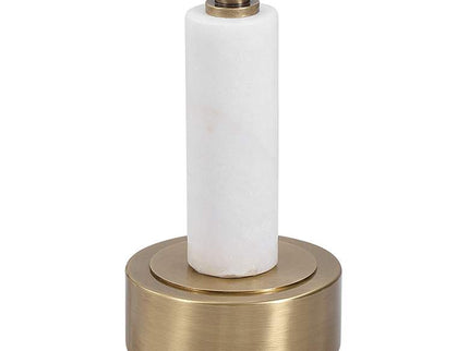 Uttermost Portsmouth 15 3/4" Wide Brushed Brass Accent Table