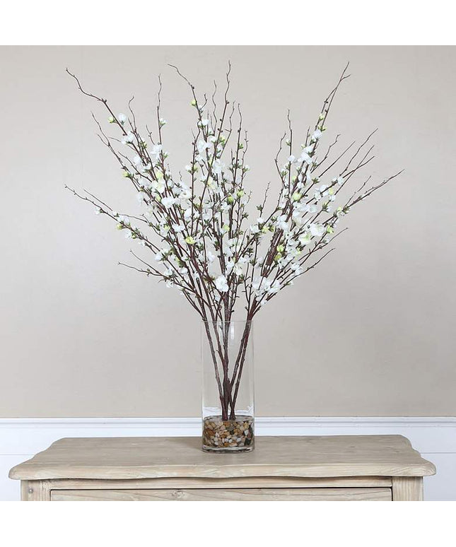 Uttermost Quince Blossoms Silk 36" High Faux Flower in Vase