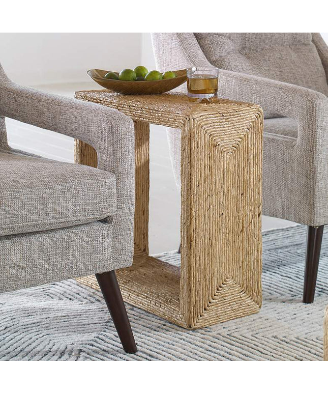 Uttermost Rora 22" Wide Banana Plant Square Accent Table