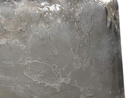 Uttermost Storm Charcoal Taupe Silver Glass Bottles Set of 2