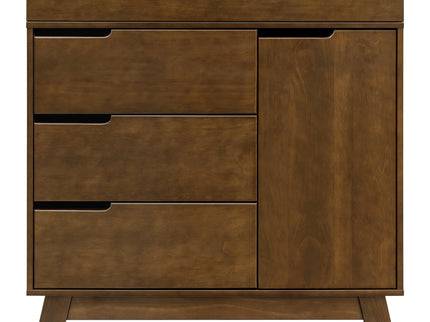 M4223NL,Babyletto,Hudson 3-Drawer Changer Dresser w/Removable Changing Tray in Natural Walnut