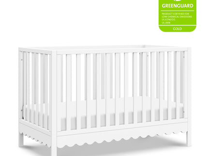 M27801W,DaVinci,Sammy Scallop 4-in-1 Convertible Crib in White