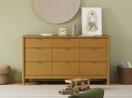 M25928HY,Babyletto Kids,Bondi 9-Drawer Assembled Dresser in Honey