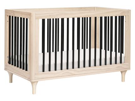 M9001NXB,Babyletto,Lolly 3-in-1 Convertible Crib w/Toddler Bed Conversion in WashedNatural/Black