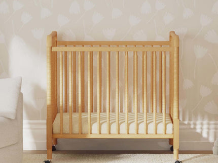 M7398HY,DaVinci,Jenny Lind 3-in-1 Convertible Mini Crib in Honey