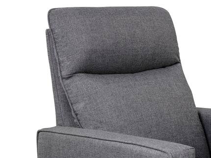 M19787SHG,DaVinci,Gabby Pillowback Swivel Glider in Shadow Grey
