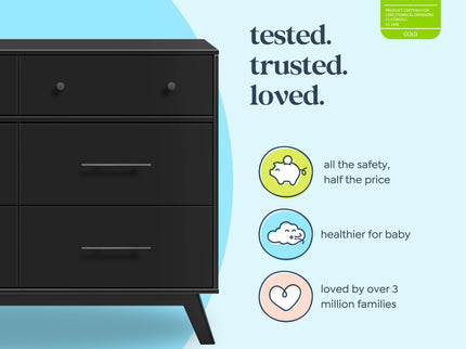 M22526E,DaVinci,Otto 6-Drawer Dresser in Ebony