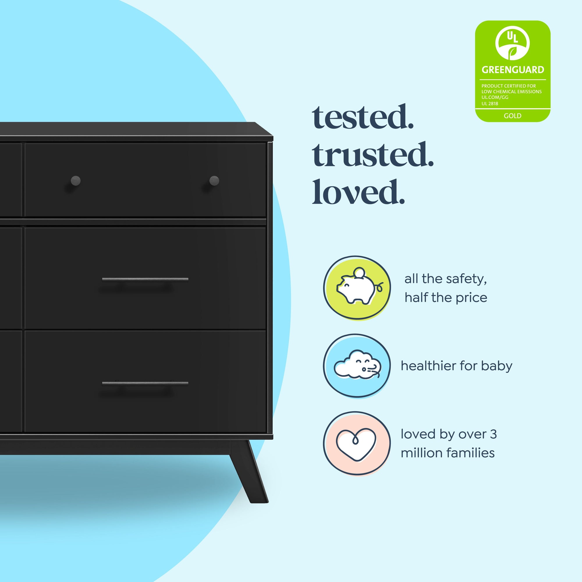 M22526E,DaVinci,Otto 6-Drawer Dresser in Ebony