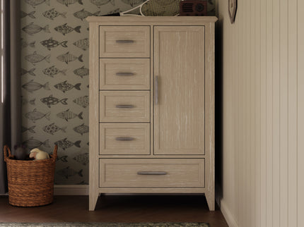 B14427SDB,Monogram by Namesake,Beckett Chifforobe in Sandbar