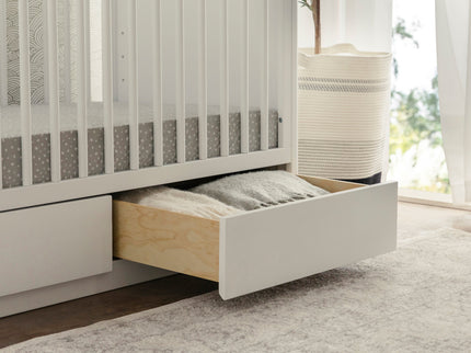 M21601W,Babyletto,Bento 3-in-1 Convertible Storage Crib w/Toddler Bed Conversion Kit in White