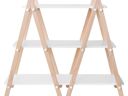 M10511WNX,Babyletto,Dottie Bookcase in White and Washed Natural Finish