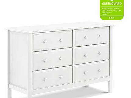 M5966W,DaVinci,Jayden 6-Drawer Double Wide Dresser in White Finish