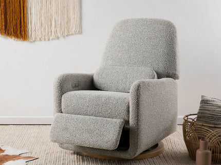 Arc Electronic Recliner and Swivel Glider in Boucle with USB port