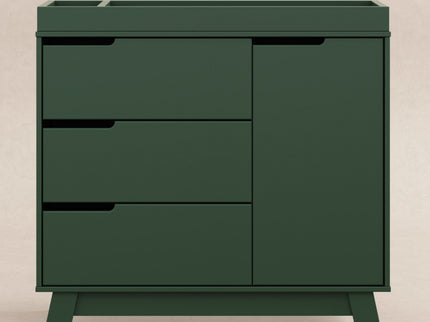 M4223FRGR,Babyletto,Hudson 3-Drawer Changer Dresser w/Removable Changing Tray in Forest Green
