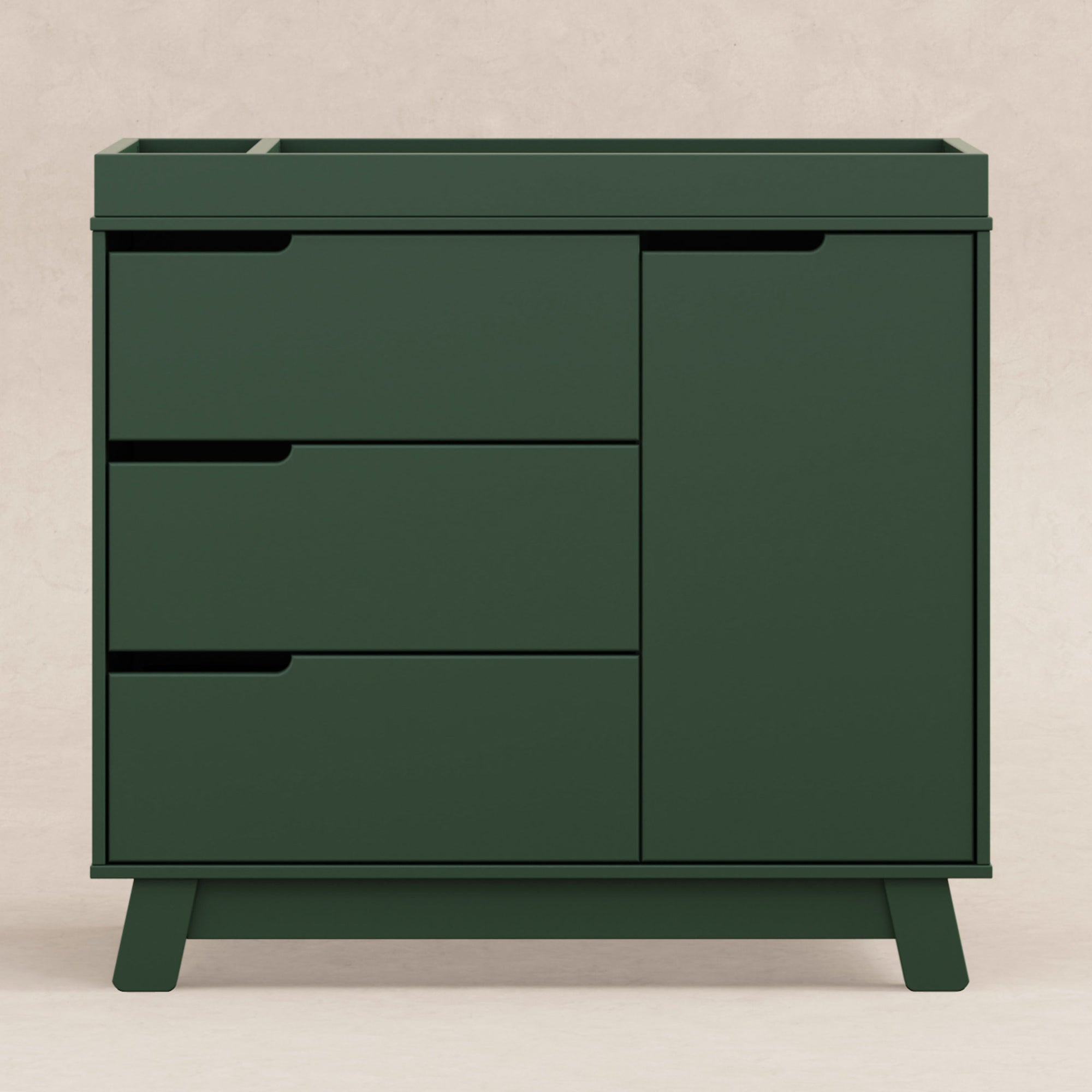 M4223FRGR,Babyletto,Hudson 3-Drawer Changer Dresser w/Removable Changing Tray in Forest Green