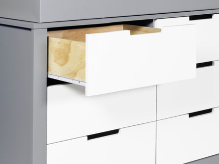 F11926GW,Carter's,Colby 6-Drawer Double Dresser in Grey and White