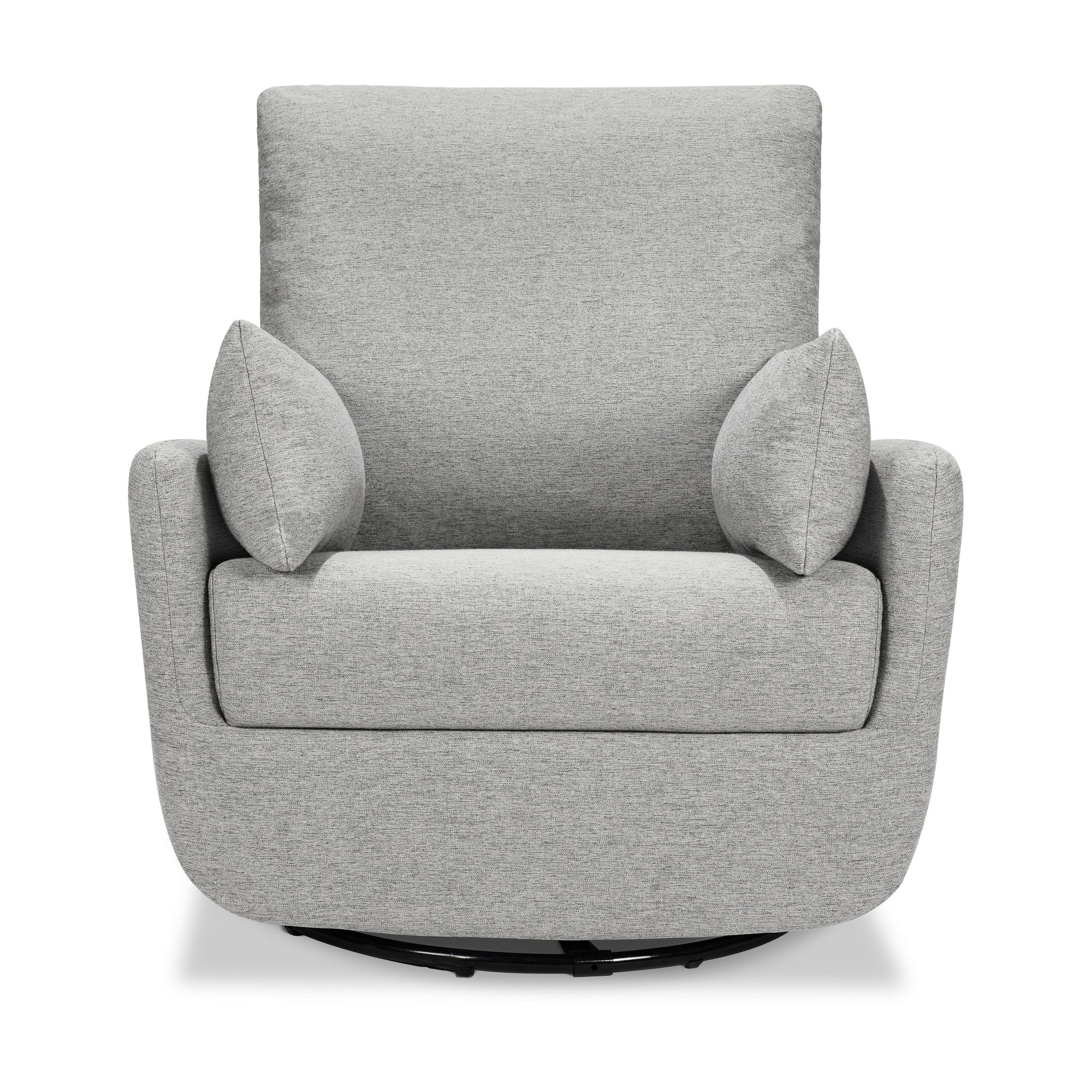 M24587FTG,DaVinci,Juno Swivel Glider in Frost Grey