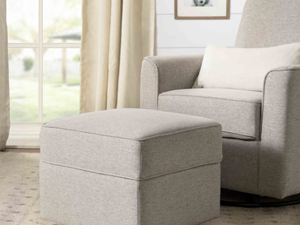 M17285PGEW,Namesake,Willa/Alden Gliding Ottoman in Performance Grey Eco-Weave