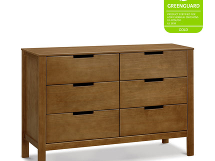 F11926L,Carter's,Colby 6-Drawer Double Dresser in Walnut