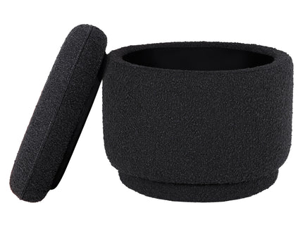 M22985BKB,Babyletto,Enoki Storage Ottoman in Black Boucle