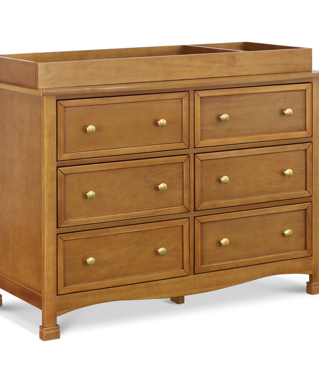 M5529CT,DaVinci,Kalani 6-Drawer Double Wide Dresser in Chestnut Finish