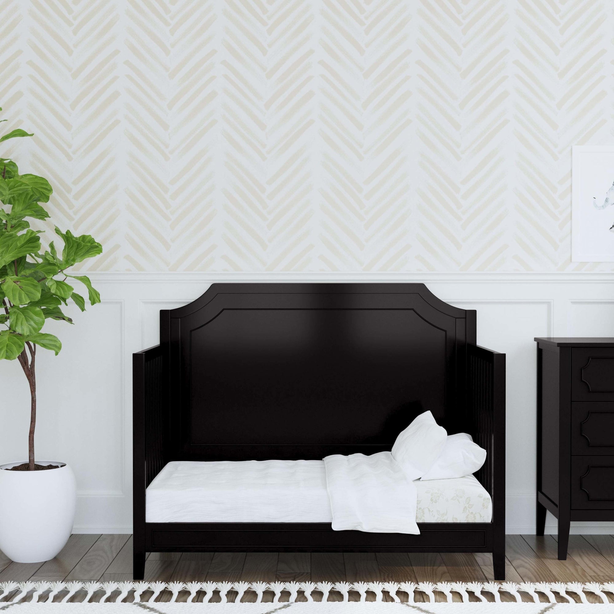 M11441E,DaVinci,Chloe Regency 4-in-1 Convertible Crib in Ebony