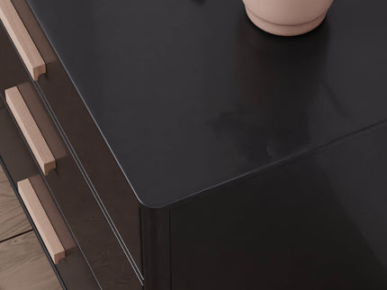 M9016BNX,Babyletto,Lolly 6-Drawer Double Dresser  Assembled in Black/Washed natural