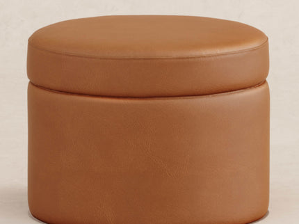 M22185TANB,Babyletto,Wally Storage Ottoman in Tan Vegan Leather