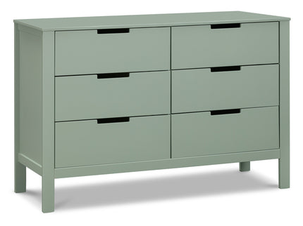 F11926LS,Carter's,Colby 6-Drawer Double Dresser in Light Sage