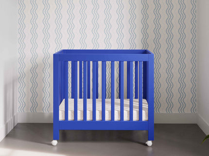 M6698CBT,Babyletto,Origami Mini Crib in Cobalt