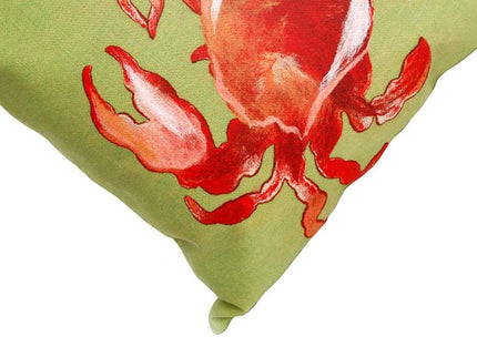 Visions I Crab Red 20" x 12" Indoor-Outdoor Pillow