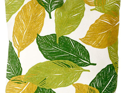 Visions I Mystic Leaf Green 20" Square Indoor-Outdoor Pillow