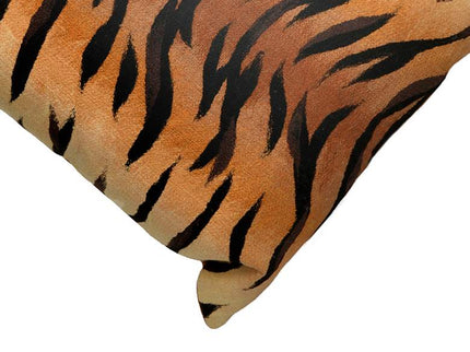 Visions I Tiger Print Brown 20" x 12" Indoor-Outdoor Pillow