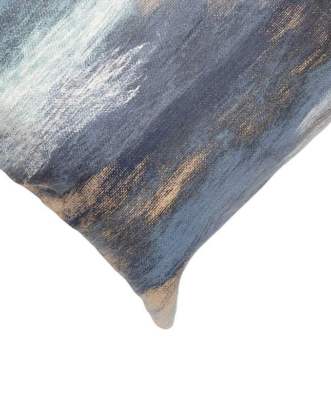 Visions I Vista Aqua Brown 20" x 12" Indoor-Outdoor Pillow