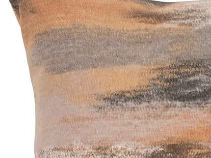 Visions I Vista Beige 20" Square Indoor-Outdoor Throw Pillow