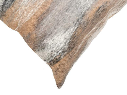 Visions I Vista Beige 20" Square Indoor-Outdoor Throw Pillow