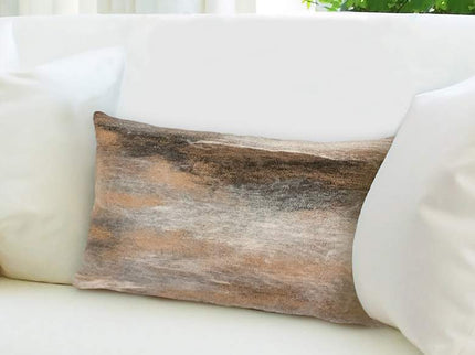 Visions I Vista Beige 20" x 12" Indoor-Outdoor Throw Pillow