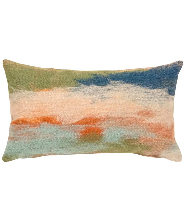 Visions I Vista Multi-Color 20" x 12" Indoor-Outdoor Pillow
