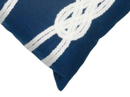 Visions II Double Knot Navy 20" x 12" Lumbar Throw Pillow