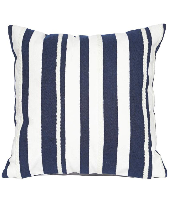 Visions II Marina Stripe Marine 20" Indoor-Outdoor Pillow