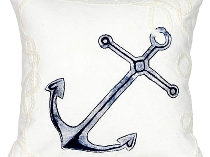 Visions II Marina White 20" Square Indoor-Outdoor Pillow