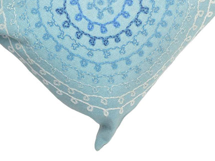 Visions II Ombre Threads Aqua 20" x 12" Lumbar Throw Pillow