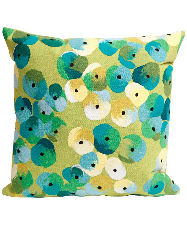 Visions II Pansy Lime 20" Square Indoor-Outdoor Pillow