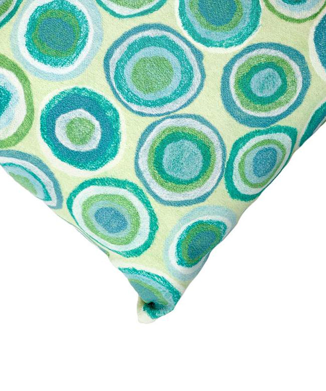 Visions II Puddle Dot Green 20" x 12" Lumbar Throw Pillow
