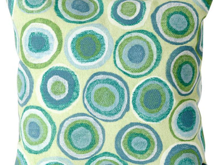 Visions II Puddle Dot Spa 20" Square Indoor-Outdoor Pillow